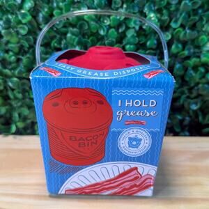 New Pig  Bacon Bin Grease Strainer & Collector Family Friendly Kitchen Tool Gift